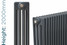 NF4-A-2000-TH - Infinity Anthracite 4 Column Radiator 19 Sections H2000mm X W898mm NF4-A-2000-TH - Infinity Anthracite 4 Column Radiator 19 Sections H2000mm X W898mm